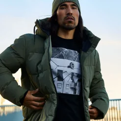 Linjat Miesten Parkatakki<Halti